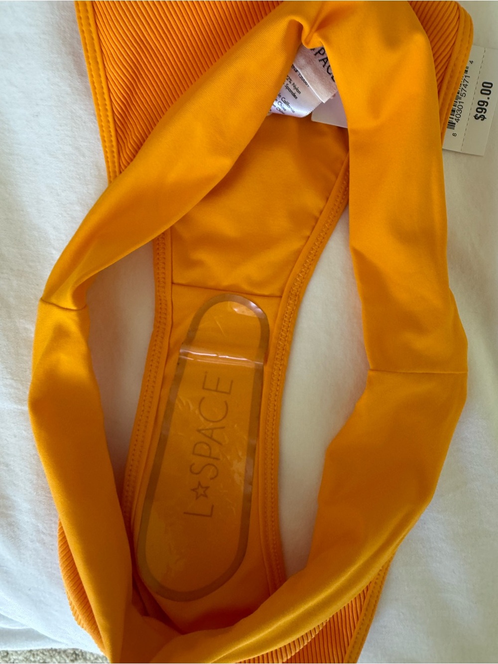 l*space Golden Yellow Ribbed Bikini Set - Picture 3 of 5